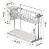 Double-Layer Desktop Cup Holder Household Inverted Drainage Rack Tea Set And Tea Cup Storage Organizer Kitchen Accessories