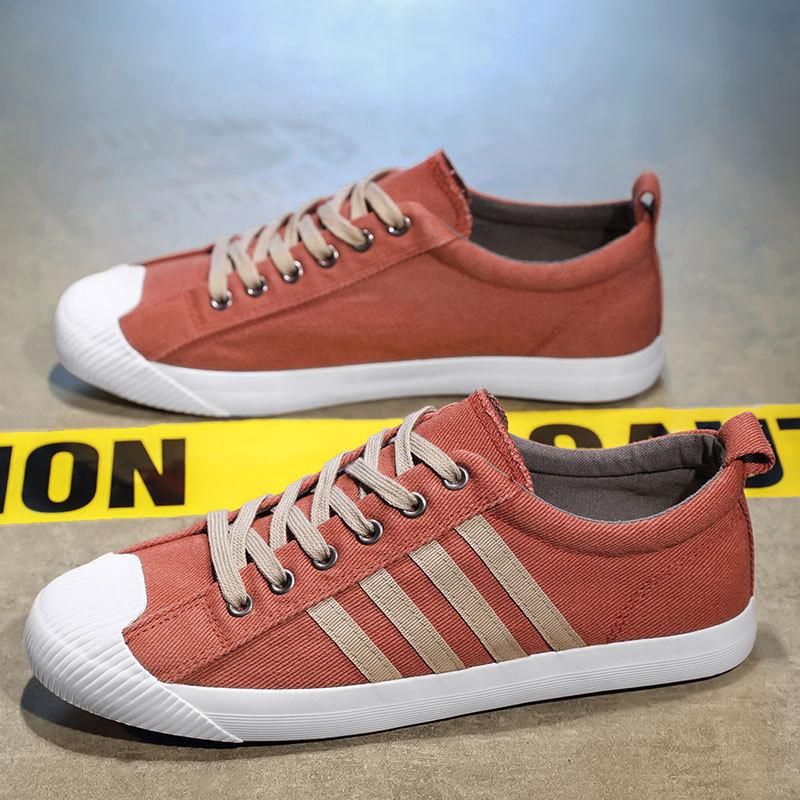 Canvas Men's Shoes 2025 New Versatile Korean Version Casual Shoes Men's Spring Breathable Trend Low-top Soft-soled Cloth Shoes