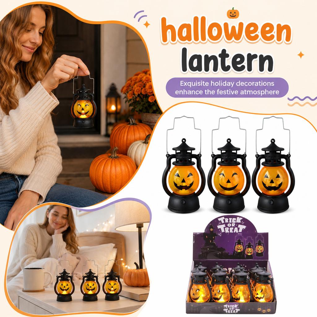 12 Pack Halloween Night Lights with and Pumpkin Designs for Indoor Decor