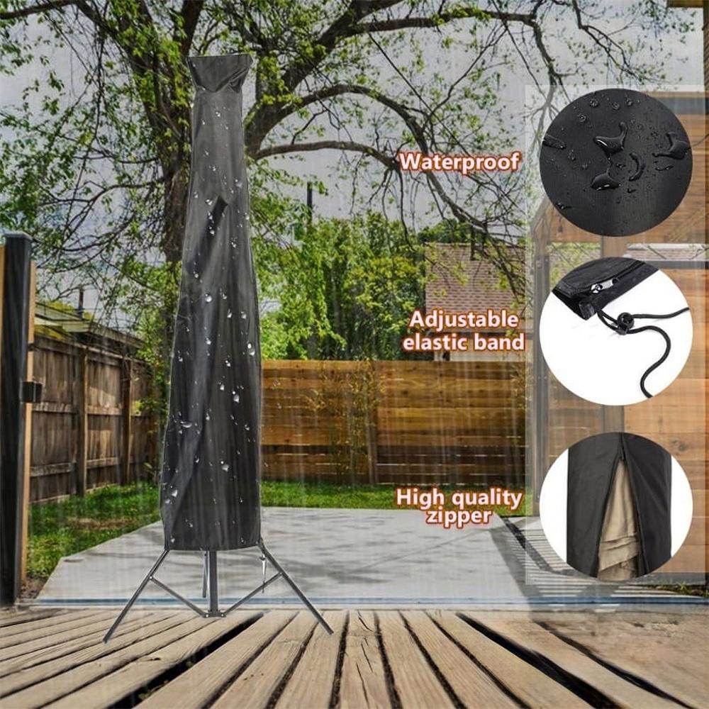 

420D Oxford Cloth Garden Sun Umbrella Straight Parasol Cover Rainproof Protector,240x57x57cm Type A