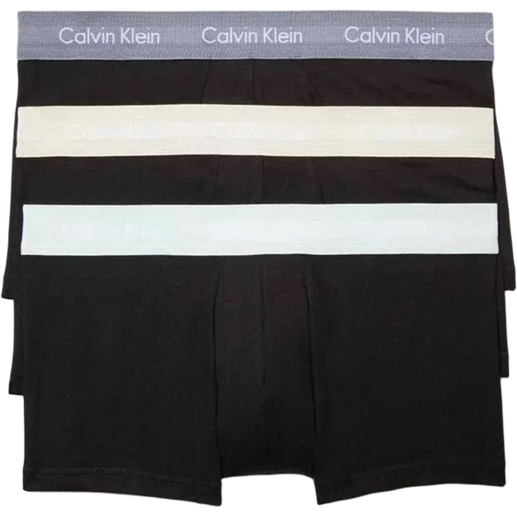 

Calvin Klein Color Block Letter Logo Waistband Boxer Briefs 3 Pack Men Underwear NB2614-956 M