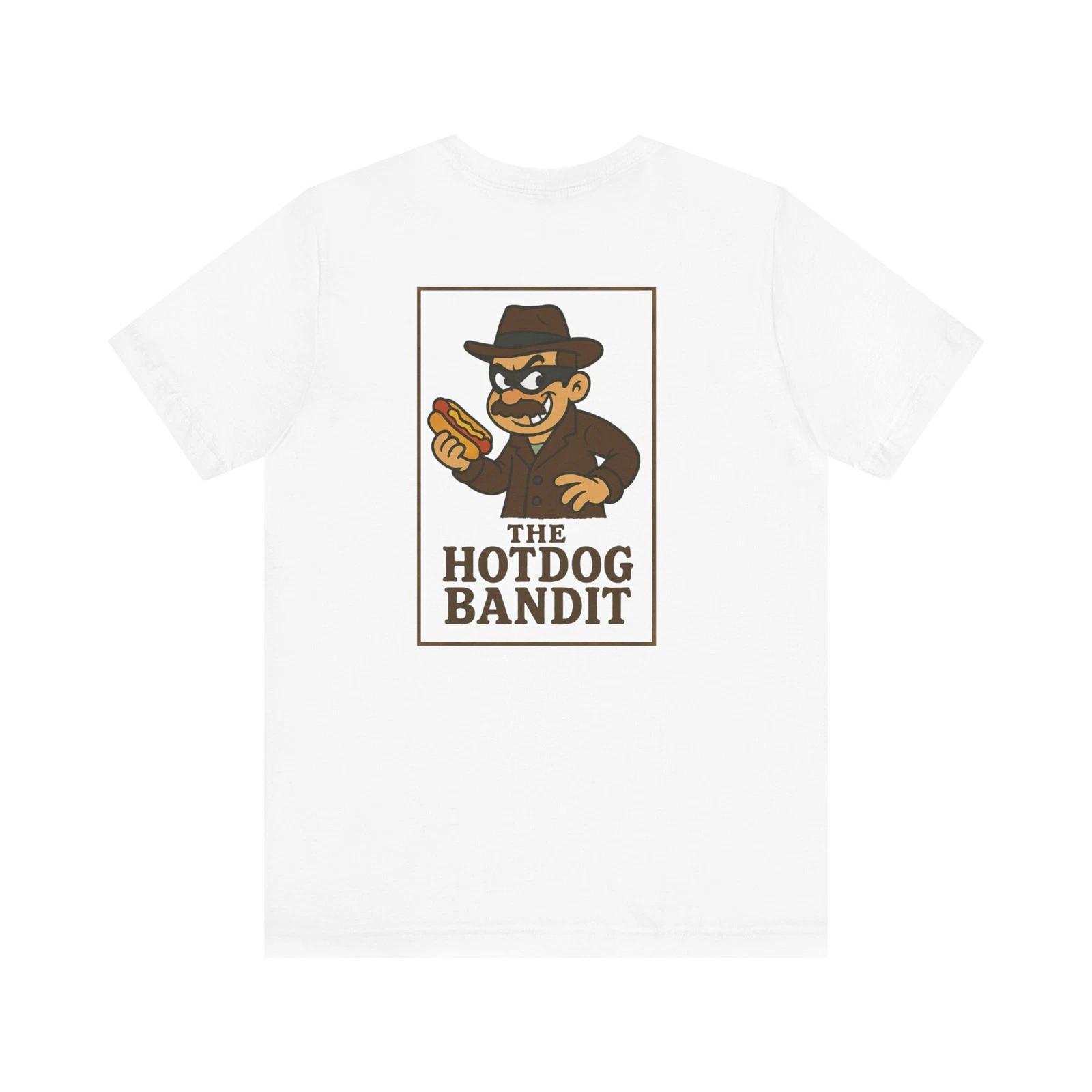 Funny Graphic Tee Shirt Hotdog Bandit Graphic T Shirt Gift Hotdog Humor 3XL
