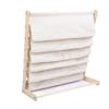 FDIT Standing Children\'s Book School Wooden Book Shelf, Baby Rding Rack & Storage Shelf for Ages 3+, Safe Pine & Cotton  , Space Saving Nursery