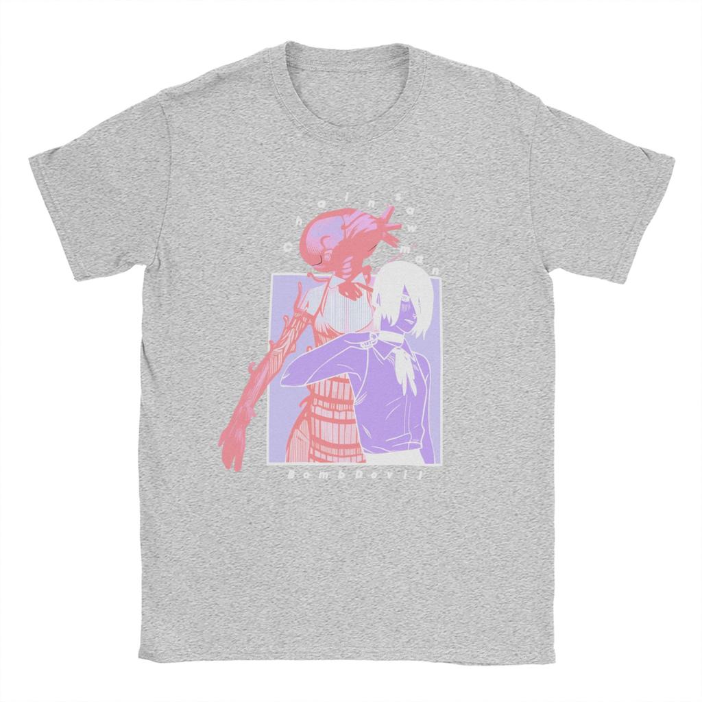 Chainsaws man Rezes Cotton T Shirt For Men Beach  Vintage T Shirts Comfortable Harajuku Tee Shirt Oversized Cheap Tops