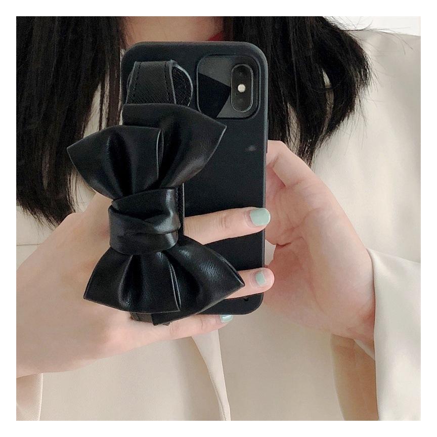 Leather bow wrist strap iPhone11promax/11 iPhone 11 case 111/8p soft 11