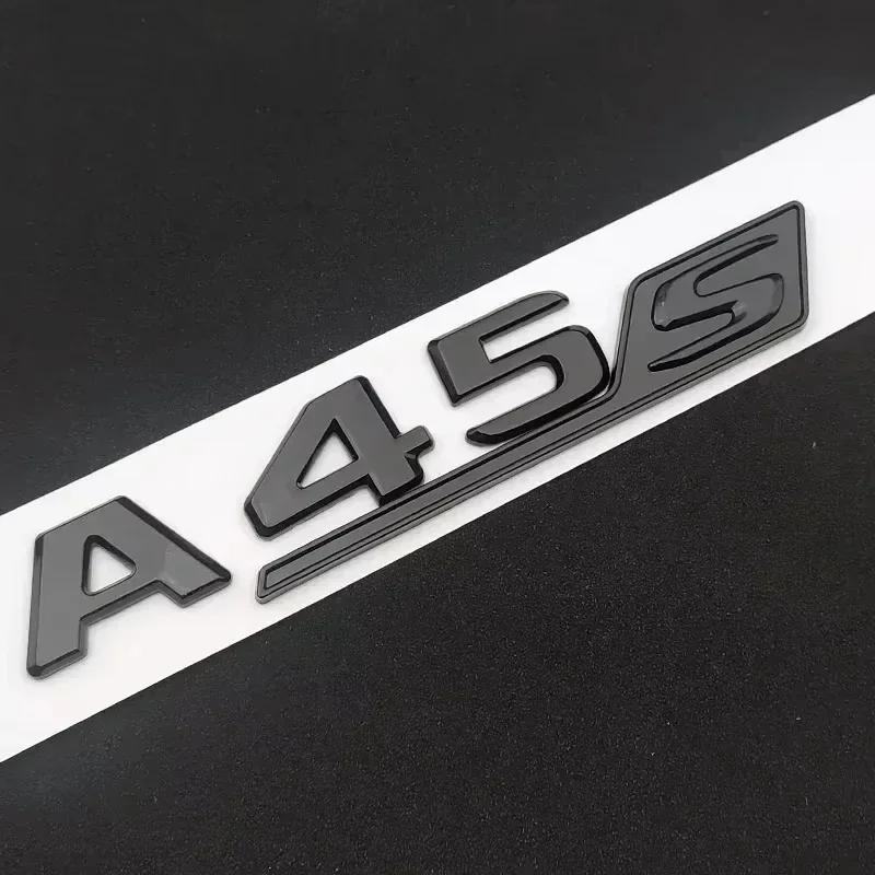 cfrbzt1 2025 Hot ABS For Mercedes Benz A 35 45 AMG W177 W176 A35 A45 A45S TURBO 4MATIC Car Trunk Letters Emblem Badge Logo Stickers Acce