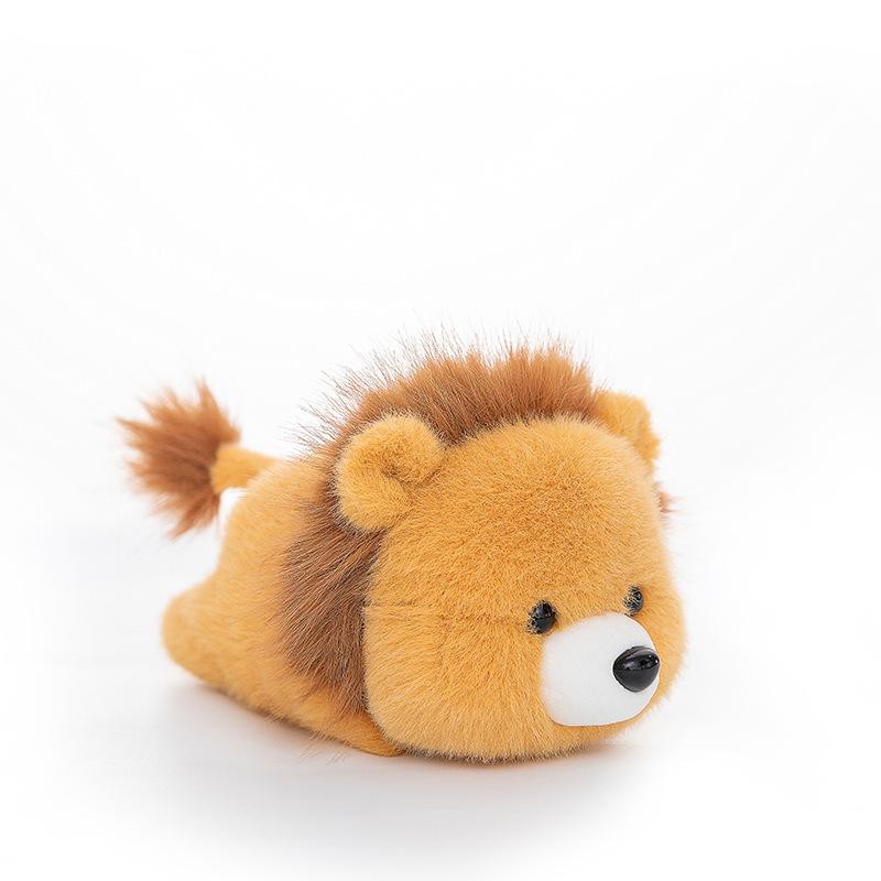 Cute Palm-Sized Chubby Animal Plush Toy for Desk or Play