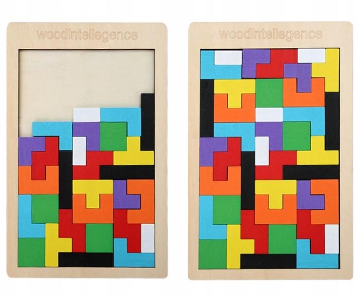 Woody Wooden Tetris Puzzle