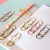 Multifunctional Metal Heart Shaped Clip Bookmark Pen Holder Stationery Notebook Accessory Fixing Base Clip Bookmark Hanger