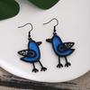 Unique Cute Resin Bird Dangle Drop Earrings For Women Charm Girls Leisure Party Jewelry Gift