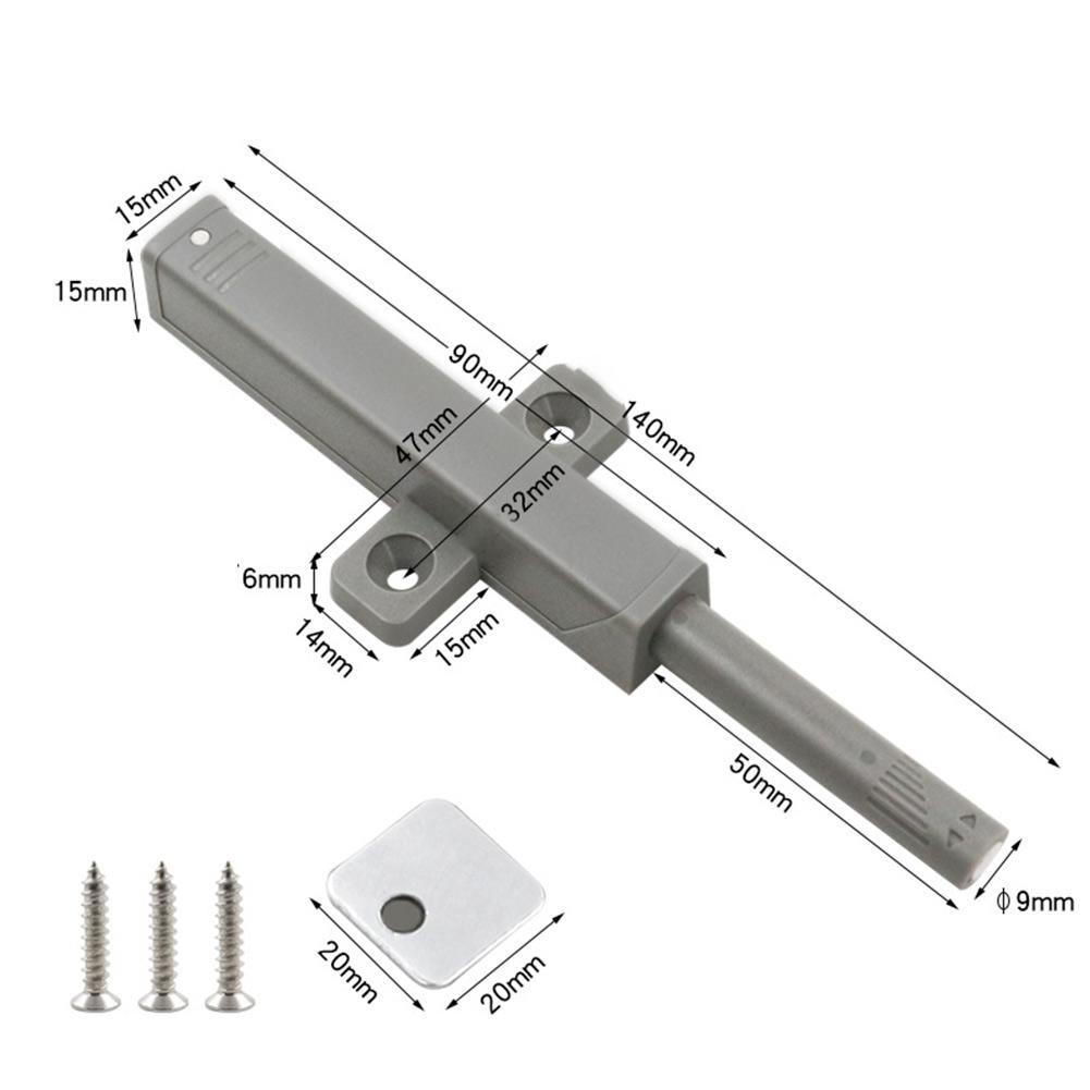 Brand New Camper Kitchen Cabinet Door Catches Catches Open Easily Tool Soft Push White ABS Housing Close Softly