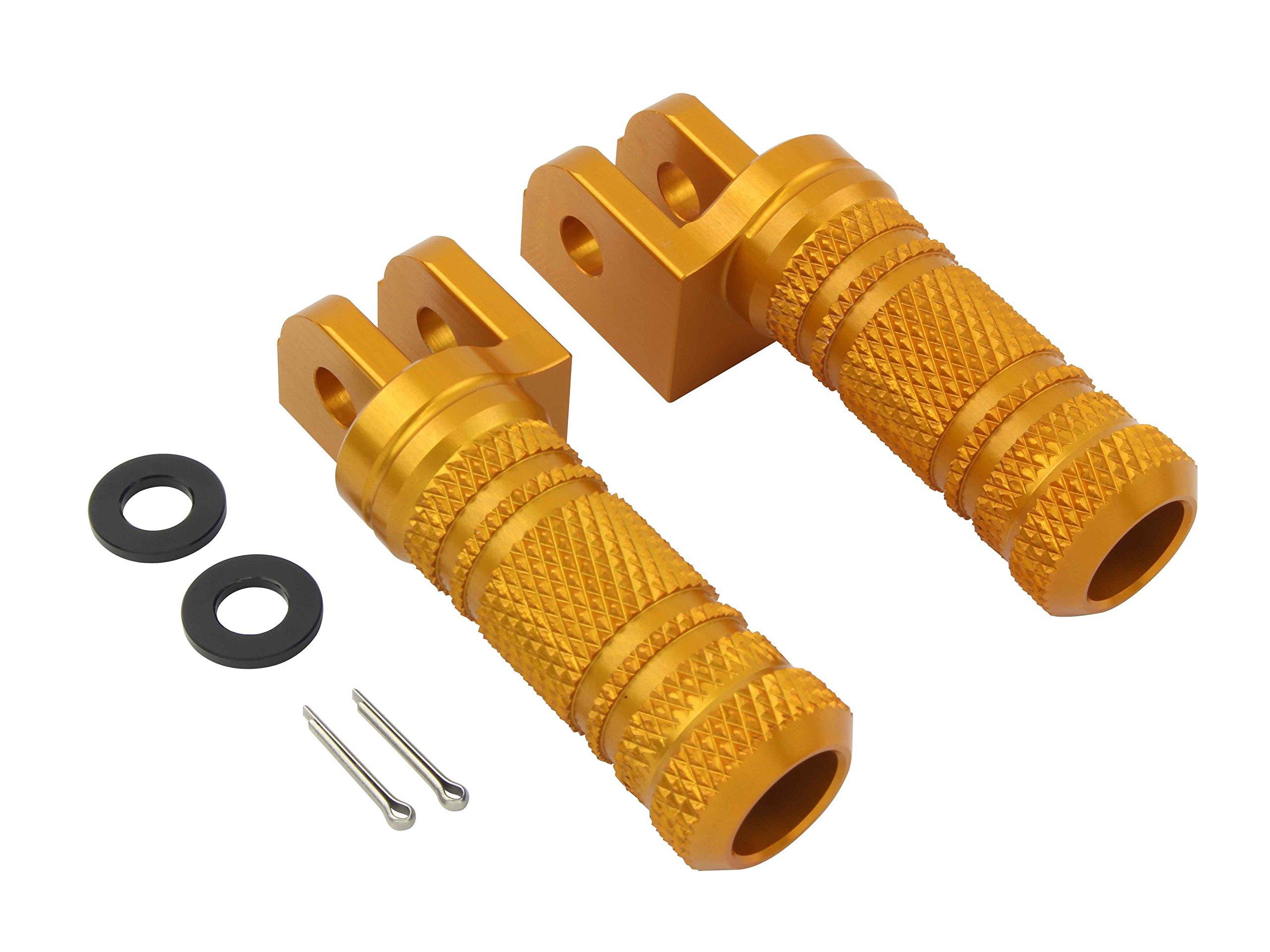 

POSH FAITH Товары для мотоциклов Алюминиевая обработанная подножка золотистого цвета для Honda/Suzuki Series CB1300SF/SB CB400SF CBR250RR GSX250R и т. д.. 057172-04