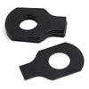 304 Stainless Steel Single Ear Clamp Washer - Iron Black, Sizes M3-M16