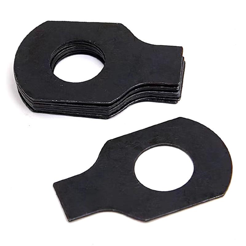 304 Stainless Steel Single Ear Clamp Washer - Iron Black, Sizes M3-M16