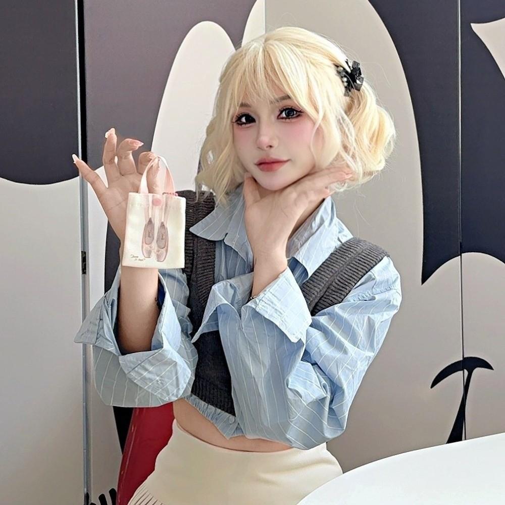 Large Capacity Ballet Shoulder Bag Canvas Mini Bag Pendant Toe Shoes Drawstring Bag Travel