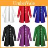 Renaissance Männer Mittelalterliche Steampunk Jacke Gothic Retro Uniform Mantel Windjacke