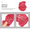 Angoily Sliced Beef Artificial Fake Beef Fresh Steak Lifelike Steak Simulation Meat Model Prop Realistic Food Ornament for Home Kitchen Party Display