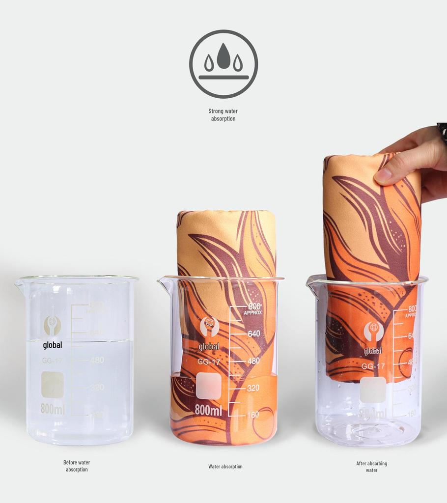 Double-Sided Microfiber Beach & Bath Towel - Absorbent, Quick-Drying
