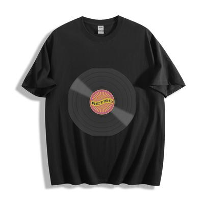 Unisex Retro Schallplatte Grafik T-Shirt Vintage Musikband T-Shirt