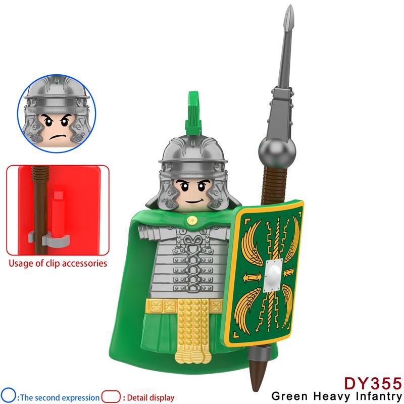 Medieval Dragon Knights Heavy armor Bricks Assemble Action Figures accessories Model