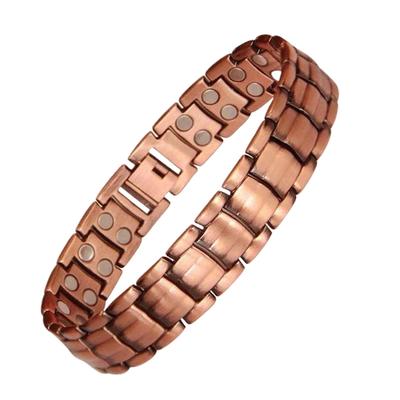 Magnetic Bracelets for Men Wristwatch Chain Pure Copper Magnetic Bracelet Jewelry for Running Sports Gym Fathers Outdoor