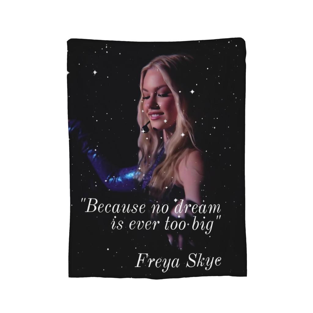 Freya Skye Sänger Tour 2026 Decke Mehrere Größen Warm Gemütlich Flauschig Überwurfdecken für Couch Sofa und Bett