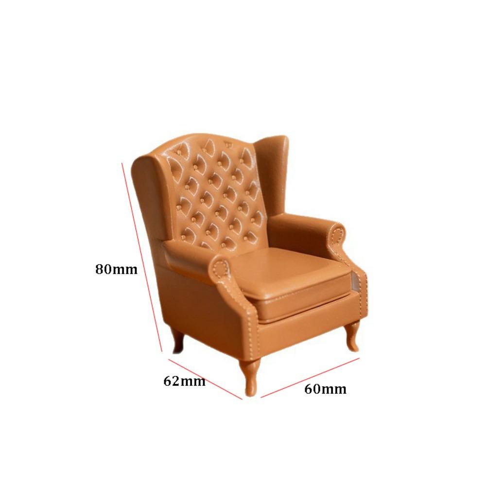 Multistyles European Style Sofa Model Mini Living Room Furniture New Pretend Play Toys