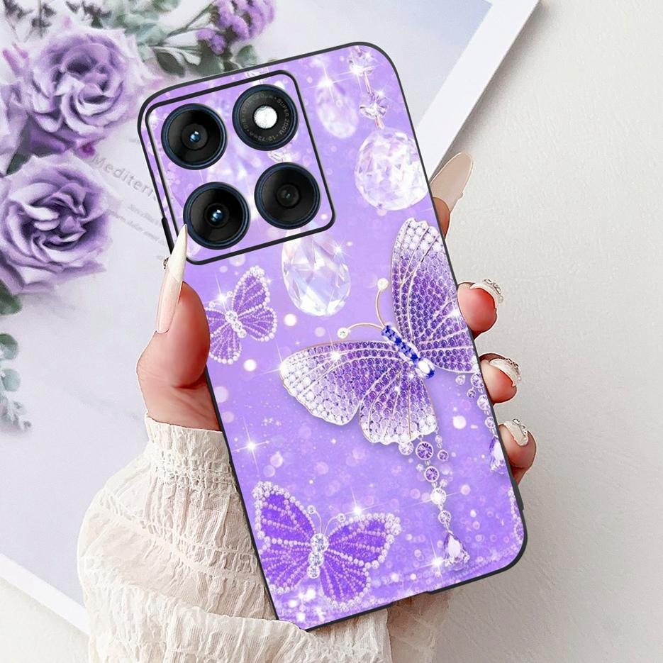 Etui do Motorola Edge 60 Pro Luksusowe Pokrowiec Malowany Motylem Miękki Pokrowiec TPU na Telefon Dla Motorola Edge 60 Fusion Egde60 Pro 60S Torby