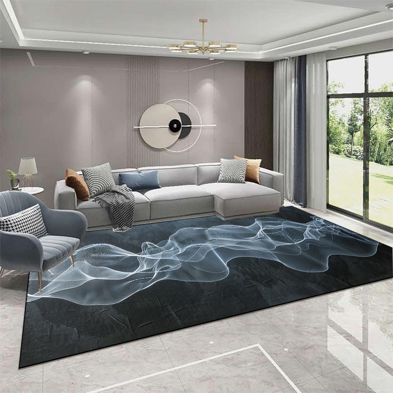 

Abstract Large Area Rugs Non Slip Washable Carpet for Living Room Bedroom Home Decoration European Tatami Mat 60*90cm