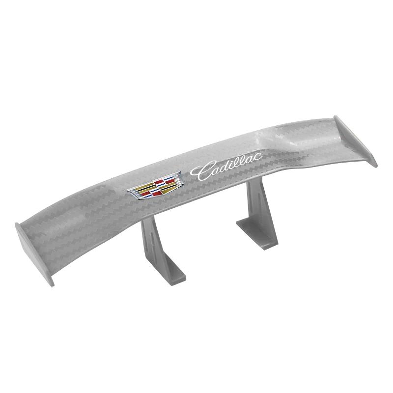 Carbon Look Car Rear Spoiler Mini Wing Small Model Decoration For Cadillac Escalade CTS ATS SRX STS XT5 XT4 XT6 XTS CT4