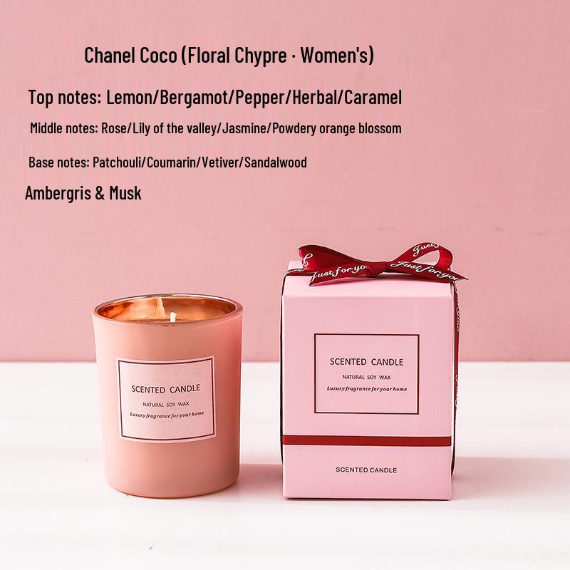 Valentine's Day Scented Candle in Electroplated Glass Cup