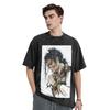 Michael Jackson Musicians Singers Dancers Washed T Shirts Cotton Short Sleeve Hip Hop T-Shirt Streetwear Tops Tees for Men Women