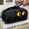 New Durable High Quality Capybara/Black Cat/Siamese Cat Pen Bag Large Capacity Portable Stationery Bag Pencil Box Student Gift