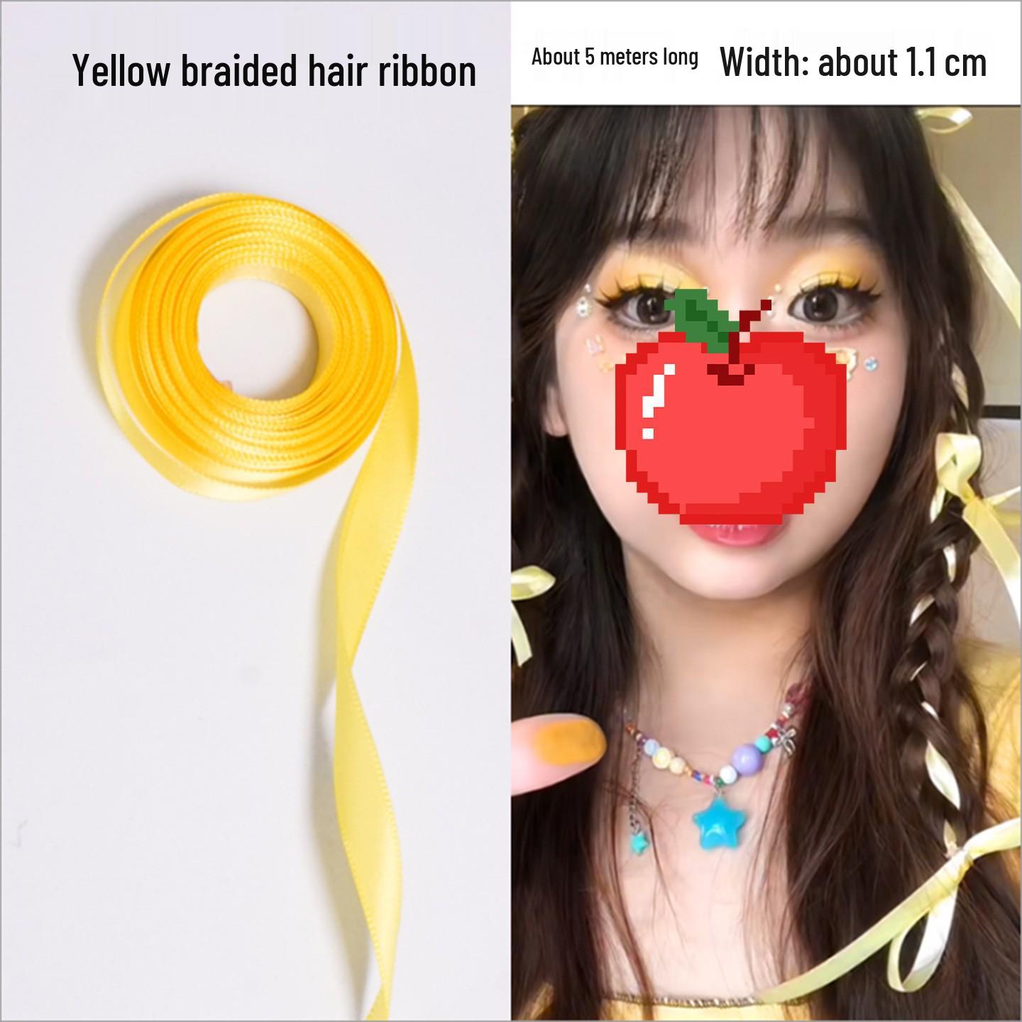 Nezha Hairband Bun Braiding Ribbon Tie for Children s Day Stage Performance Hair Accessories
