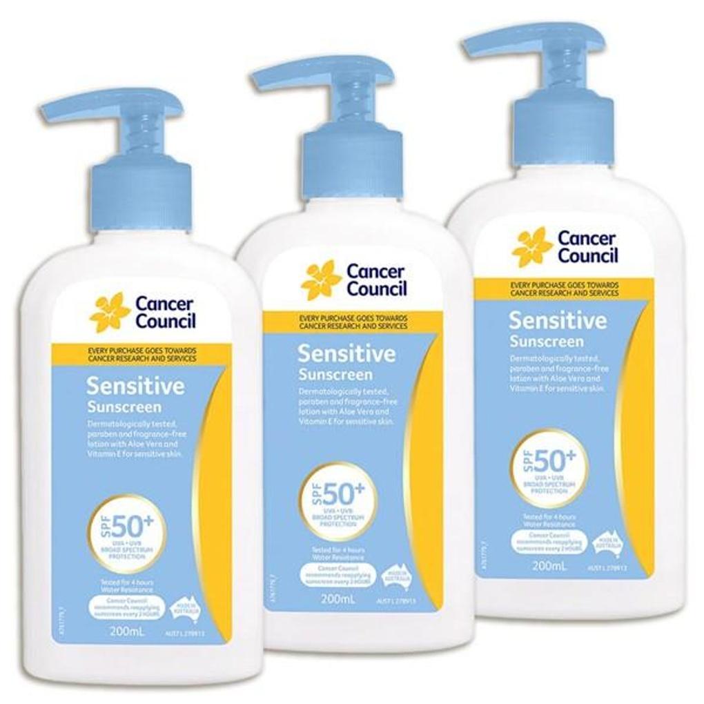 CC Sensitive Moisturizing Sunscreen SPF50+ 600ml