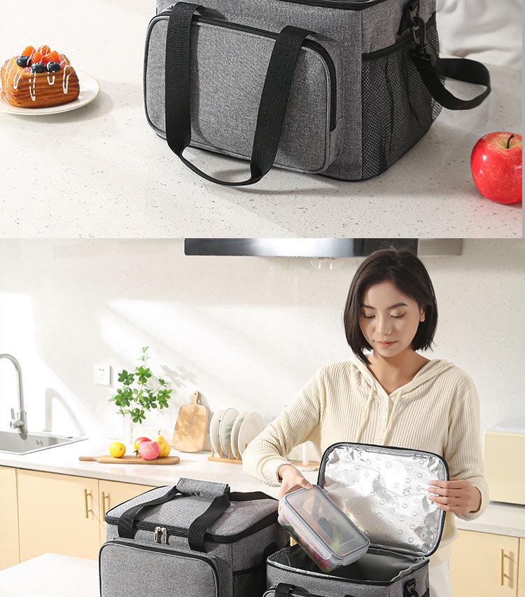 New Large Capacity Insulated Picnic Cooler Bag for Outdoor Use