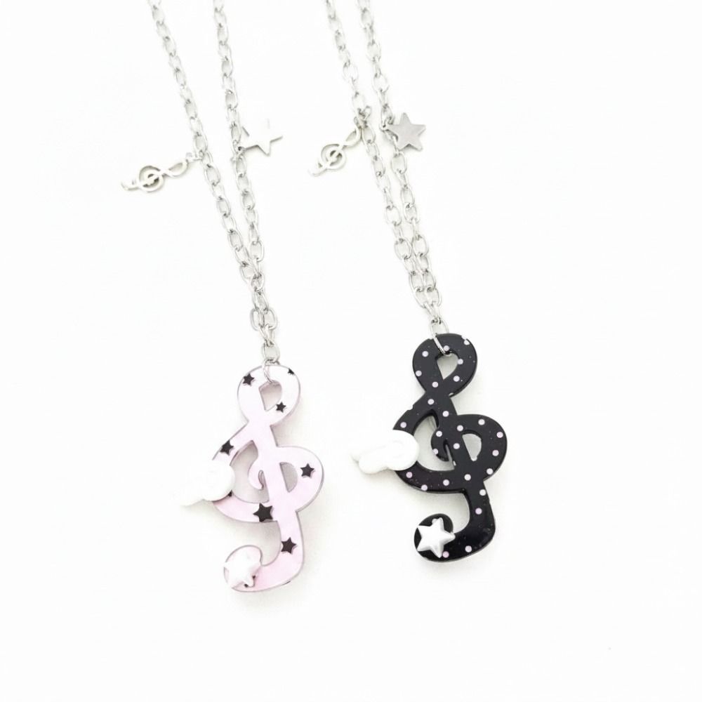 Sweater Chain Musical Note Necklace Millennium Style Angel Pendant Necklace  Daily Wear
