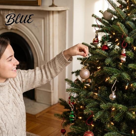 Small Item Hanging Hooks 20 Pcs Christmas S-Shaped Ornament Hooks, Metal Wire Hanger Curved S Shape for Xmas Tree Ornaments, Crafts, Balls,