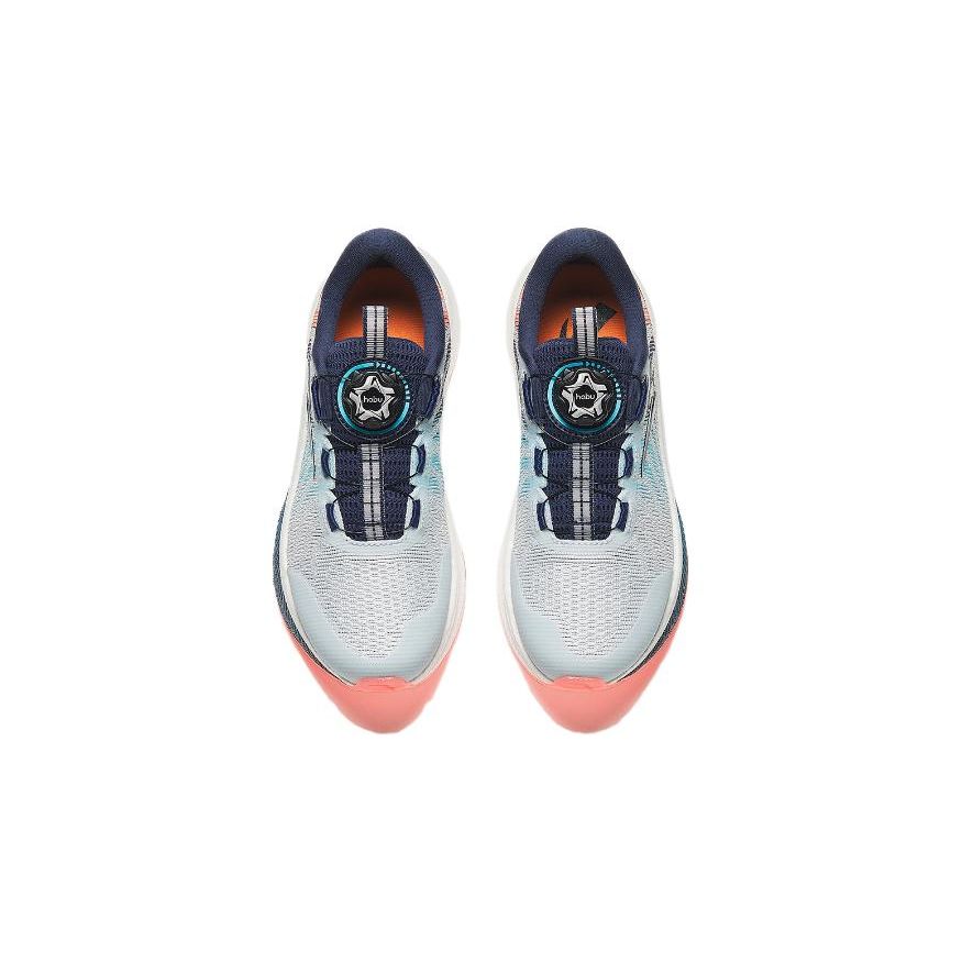 Anta Kids Round Head Knob Shock Absorbing Wear Resistant Low Top Running Shoes Kids running shoes Gray Blue Orange 312345539R-3