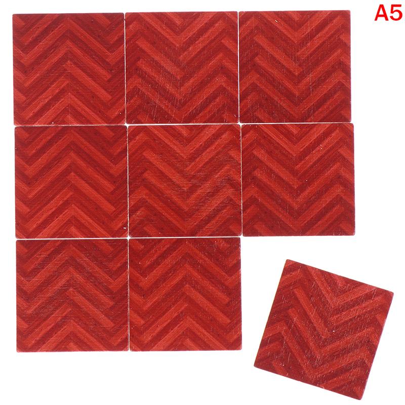 9Pcs 1:12 Diy Doll House 30X30Mm Kitchen Dining Room Bathroom Floor