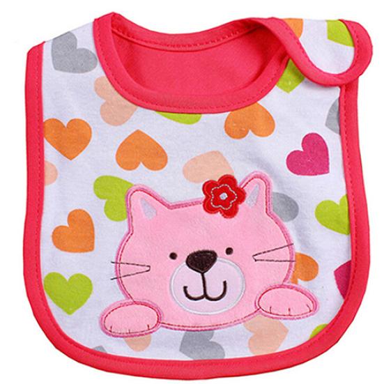 Bavaglini impermeabili per neonati, bambini, bambine, cartoni animati, salviette per saliva