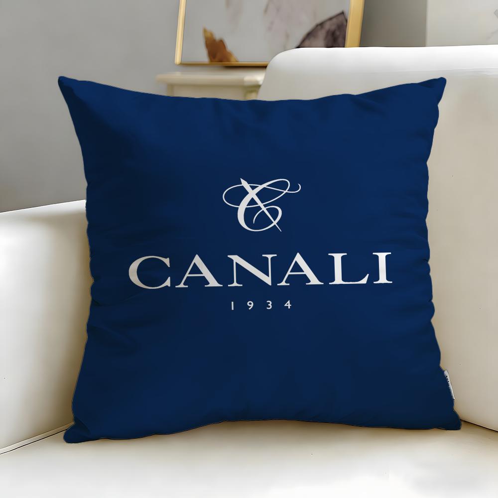 classic fashion brand Canali Cushion Cover Soft  EasyWash Pillow Case  Versatile for Couch Bed Travel and Office