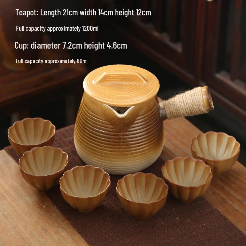 High-Temperature Resistant Ceramic Stove and Teapot Set for Outdoor Tea Brewing and Roasting