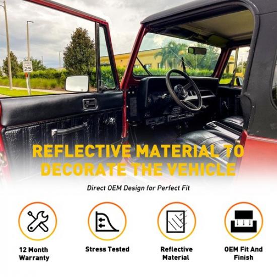 2X Front LH+RH Interior Door Handles 1987-2004 55176476AB For Wrangler Jeep