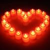 24Pcs Red LED Candles Flameless Electronic Tea Lights for Wedding Party Decoration Romantic Lights Home Decor