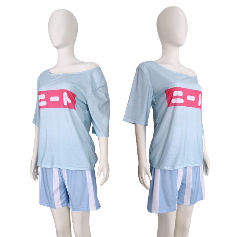 Don't be Oni Sauce, Makoto Oyama Short Sleeve Shorts Daily Suit Halloween Cosplay Suit