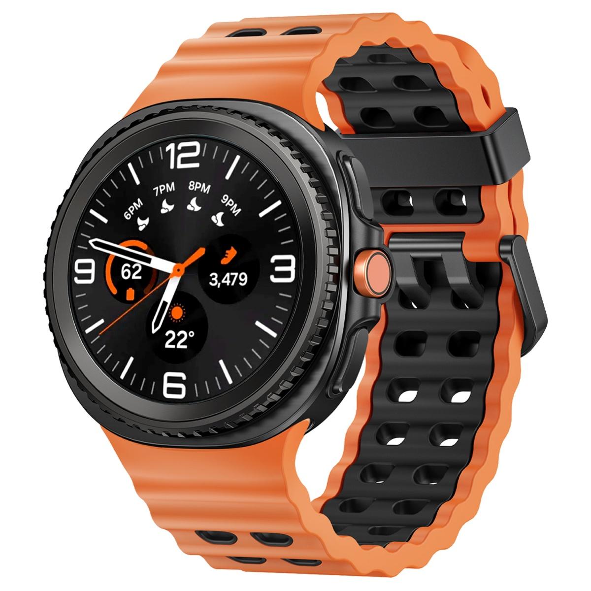 

Силиконовый ремешок для Samsung Galaxy Watch 8/8 Classic Sport дышащий браслет Для Galaxy Watch 8 40/44 мм Двухцветный силиконовый ремешок galaxy 8 40 44mm