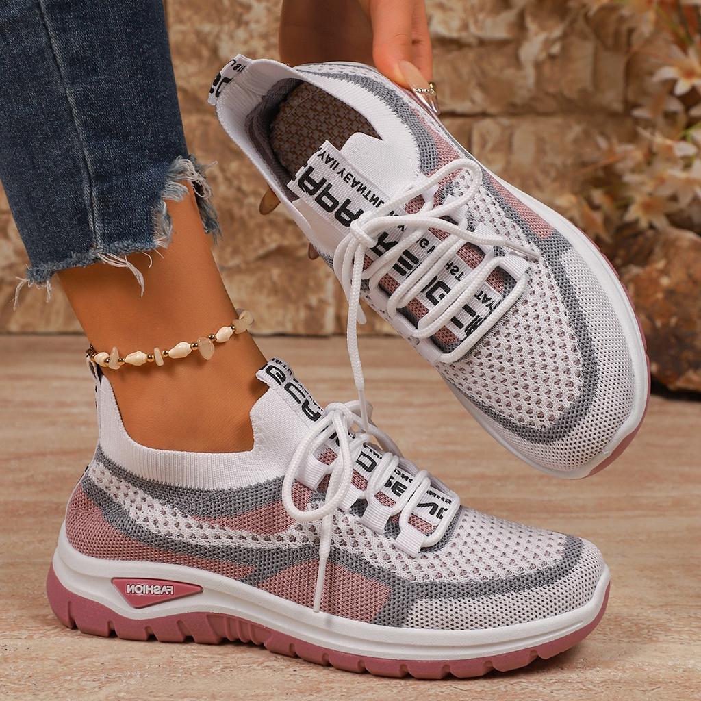 Fashionable Shallow Lace Up Vulcanized Shoes For Spring And Autumn New Round Toe Comfortable Casual Sports Shoes For Women