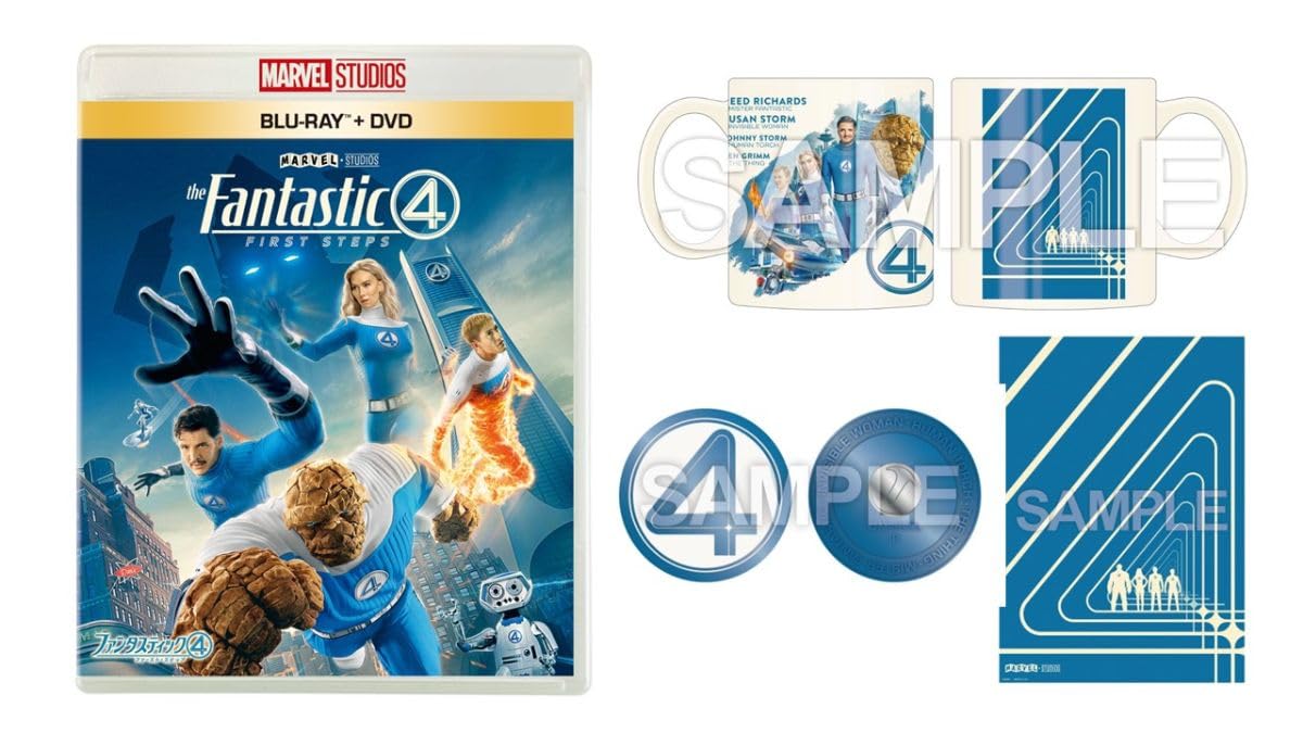 

[Amazon.co.jp Exclusive] Fantastic Four: The First Step Blu-ray + DVD Set with Mug, Pin Badge, and A3 Poster Collection [Blu-ray]
