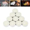 10pcs Tealight Pressed Smokeless Candle Decorative White Candle for Wedding Party